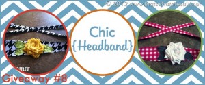 Blogiversary Giveaway #8- Chic Headband