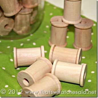 Wooden Spools square