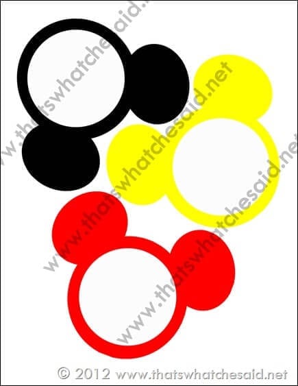 Mickey Mouse Banner from thatswhatchesaid via Mandy's Party Printables