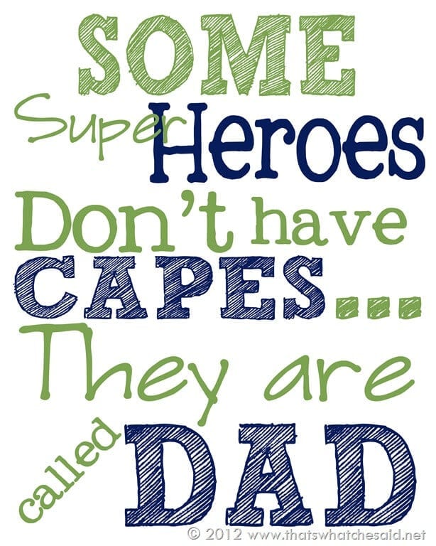 Fathers Day Free Printable - Thats What {Che} Said.