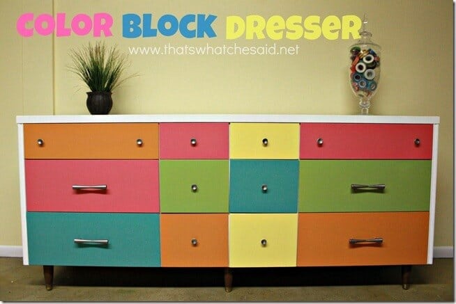 Color Block Dresser