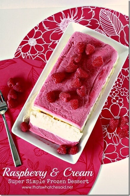 Raspberry & Cream Super Simple Dessert