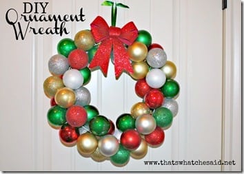 A DIY Ornament Wreath