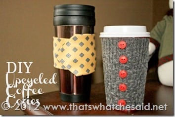 DIY UPcycled Coffee Cozies