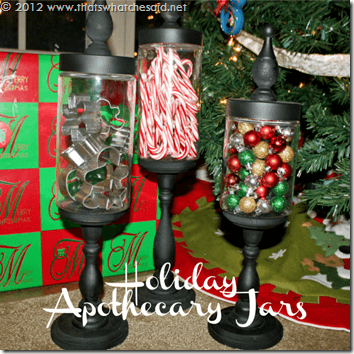 Holiday Apothecary Jars