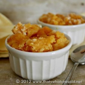 3 Ingredient Peach Cake
