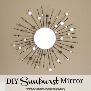 DIY Sunburst Mirror&ndash;From a Candle Holder!
