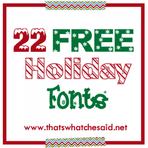 22 Free Holiday Fonts