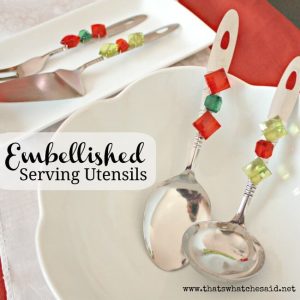 Embellished Serving Utensils