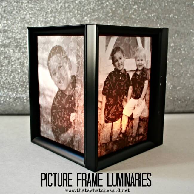 Picture Frame Luminaries 1