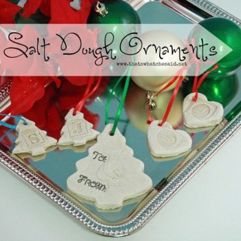 Easy Salt Dough Ornaments