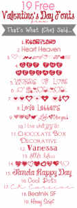 19 Free Fonts for Valentine’s Day