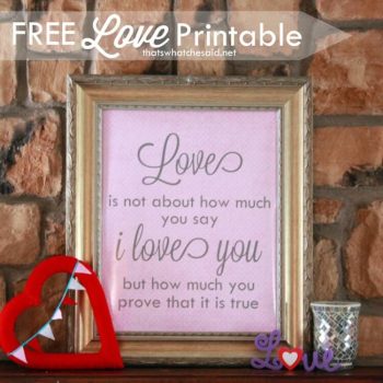Free Printables – Love is