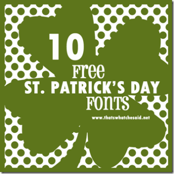 10 Free St. Patrick’s Day Fonts