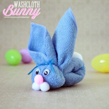 Washcloth Bunny Kid&rsquo;s Craft