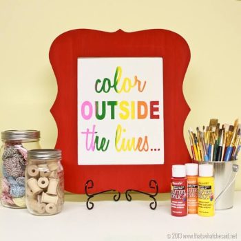 Color Outside the Lines – Painted Canvas