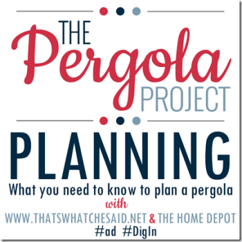 The Pergola Project: Planning