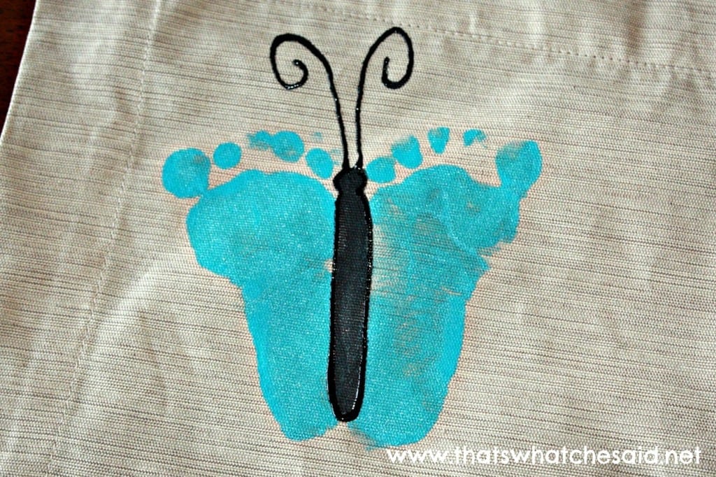 Butterfly Footprint Place Mats