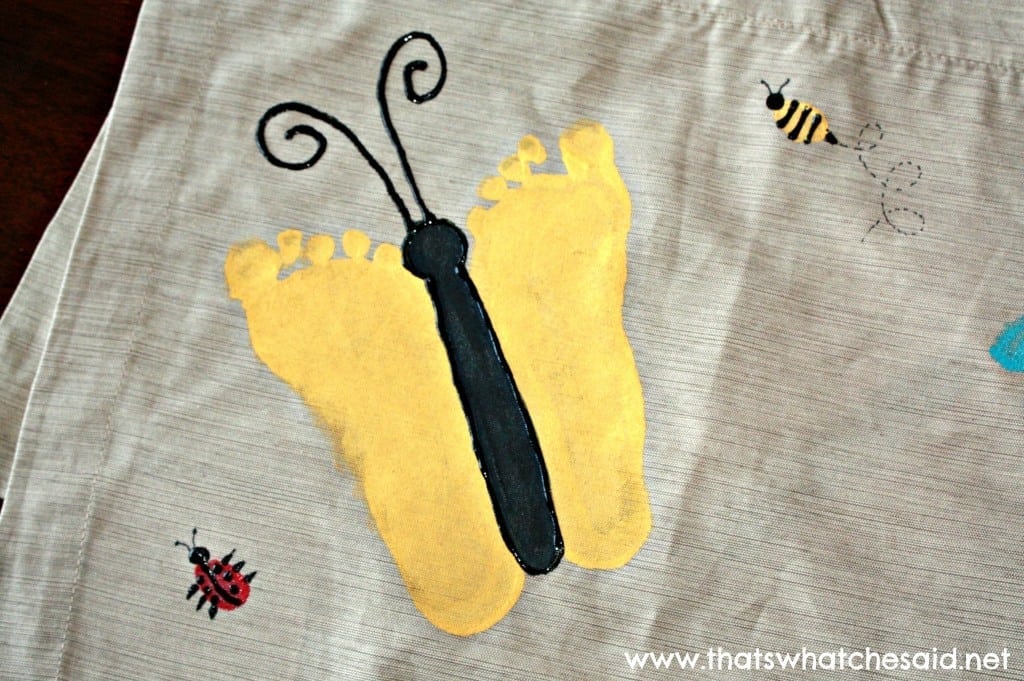 Butterfly Footprint Place Mats