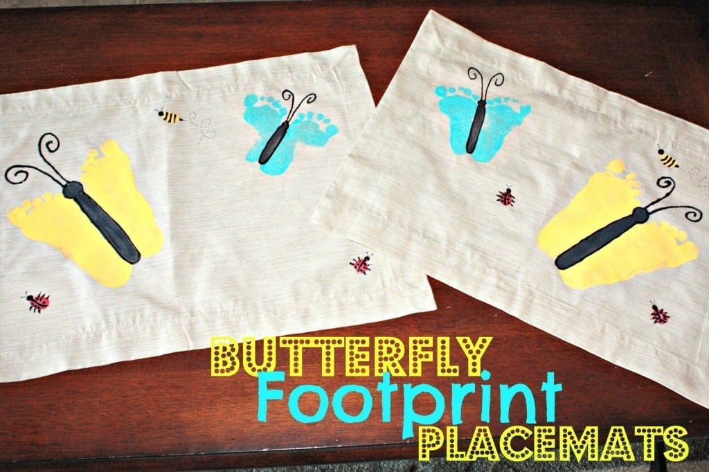 Buttefly Footprint Placemats