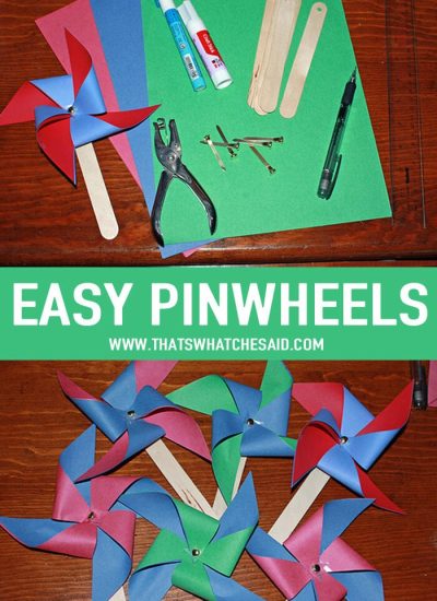 How to make a Pinwheel Easily at thatswhatchesaid.com