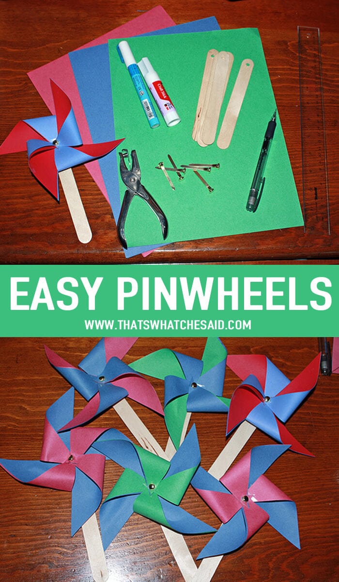 How to make a Pinwheel Easily at thatswhatchesaid.com