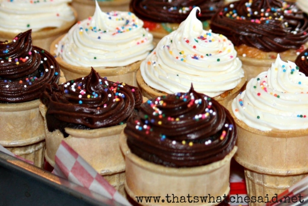 Ice Cream Cone Cupcakes