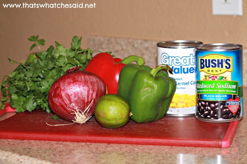 Corn & Black Bean Salsa Ingredients