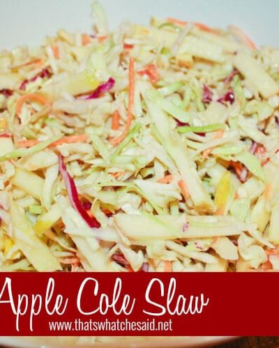 Apple Cole Slaw at thatswhatchesaid.net