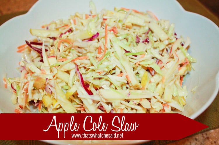 Apple Cole Slaw at thatswhatchesaid.net