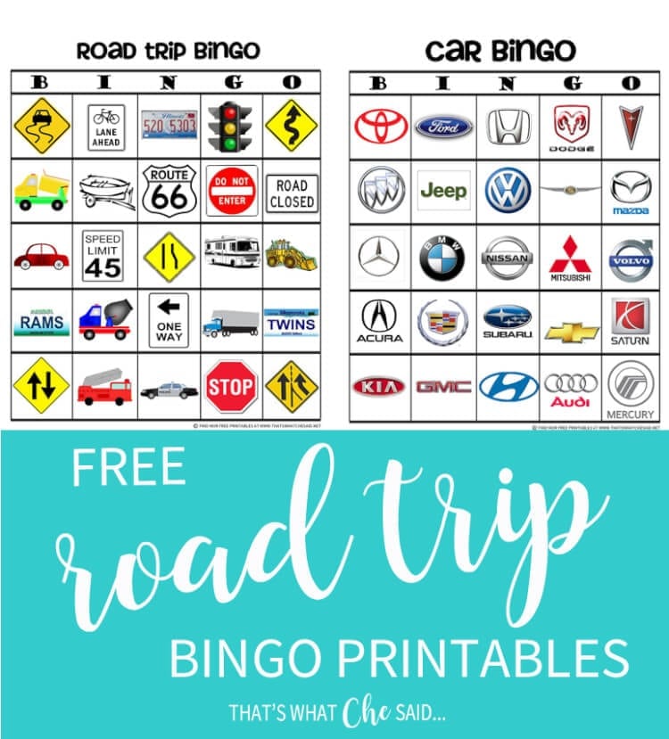 Road Trip Bingo to Keep the Kids Entertained!