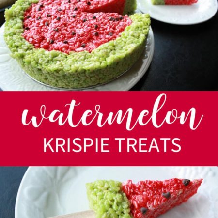 Fun & Fruity Watermelon Rice Krispie Treats!