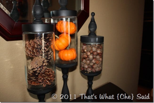 DIY Apothecary Jars for Fall