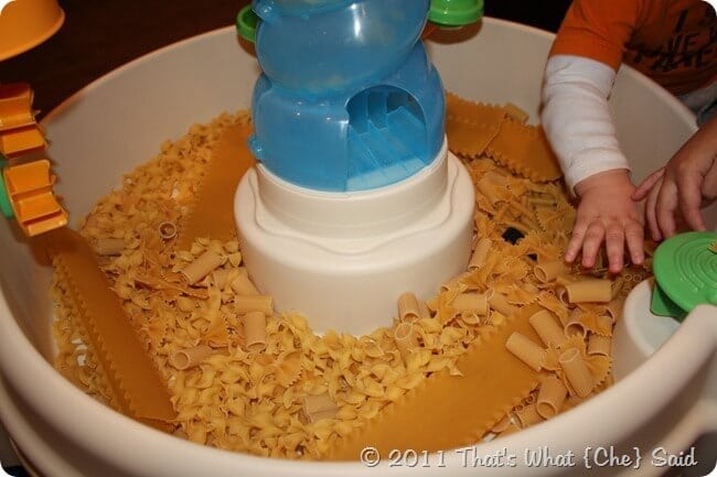 Pasta Noodle Sensory Table