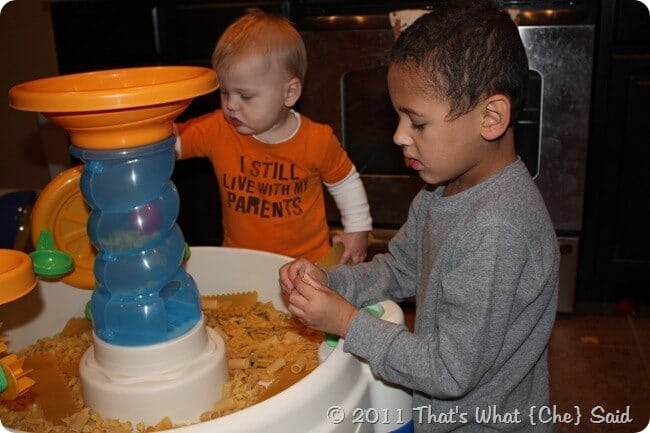 Pasta Noodle Sensory Table