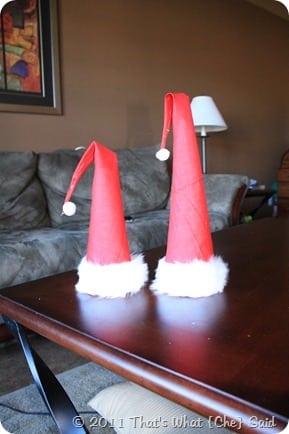 Santa Hat from Styrofoam Cone