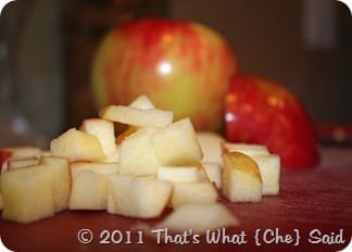 Chopped Apples