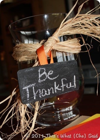 Be Thankful Jar