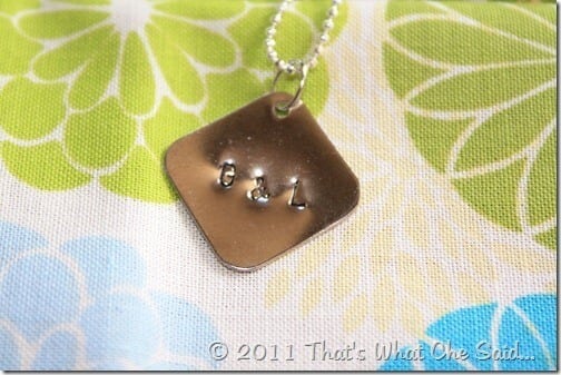 Hand Stamped Jewelry