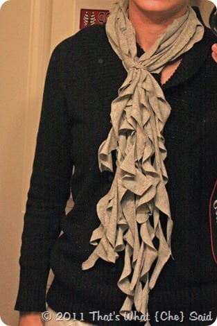 DIY Ruffle Scarf