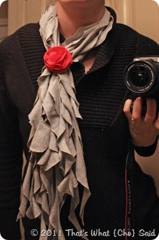 DIY Ruffle Scarf