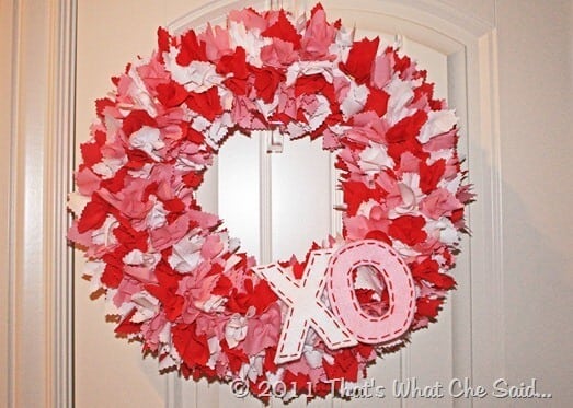 Valentines Day wreath