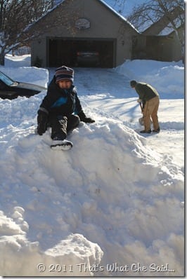 Snow Mound in MN 2010