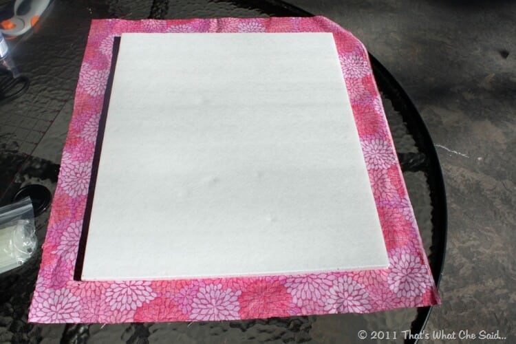 DIY Fabric Bulletin Board with Foam Core - Welcome To Nana's
