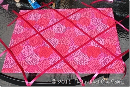 How to make a Ribbon Memo Board at thatswhatchesaid.com