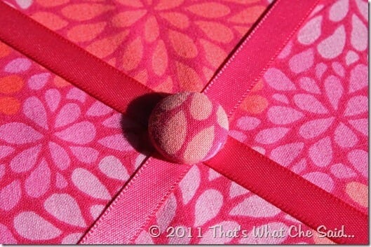 How to make your own fabric buttons at thatswhatchesaid.com