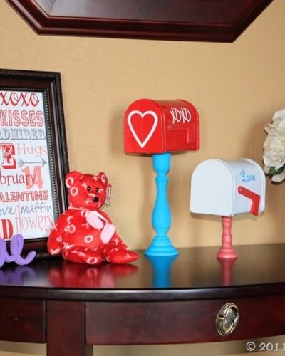 Valentine's Day mantle