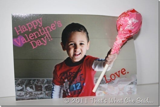 Valentine's Day Sucker Card