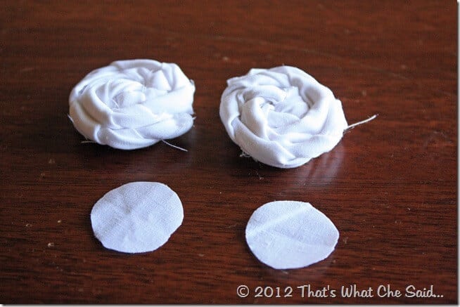 Rosette Fabric Flowers