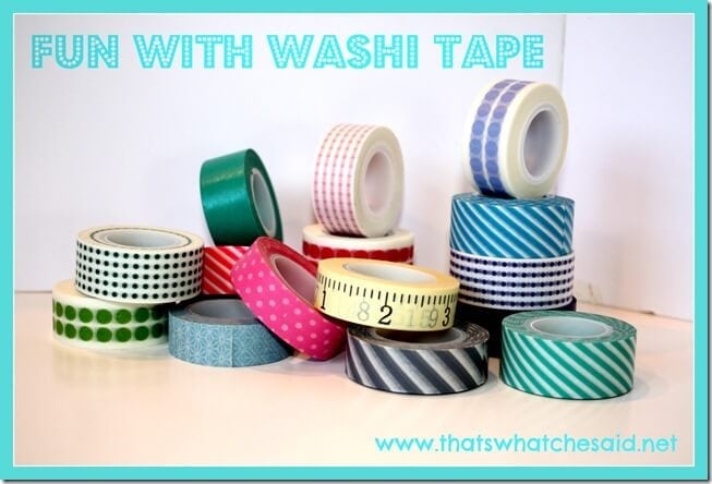 Washi Tape Clothes Pin Magnets